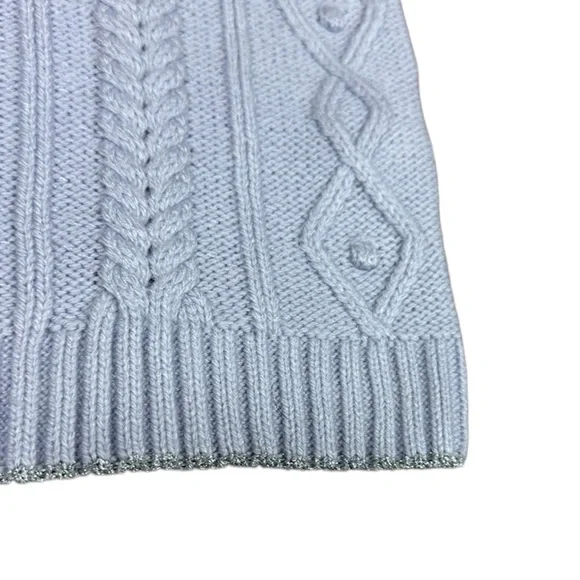 ZARA: NWT Cable Knit Light Purple Violet Crop Top  - Size Small - Picture 12 of 13